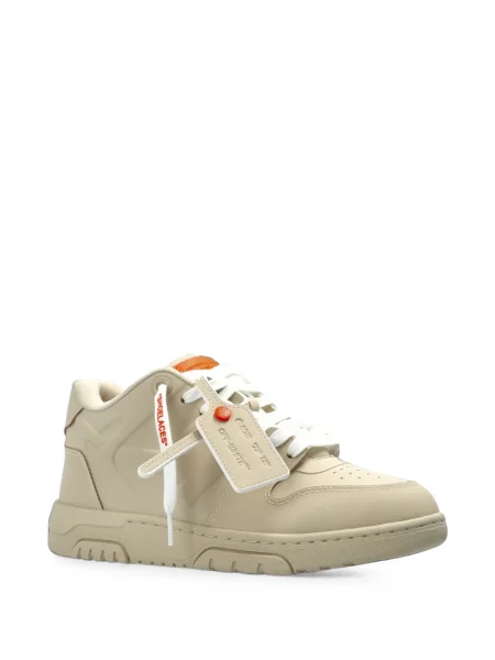 Sneakerși Off-white business alb