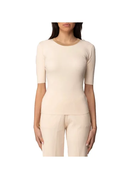 Sweter Elisabetta Franchi beżowy