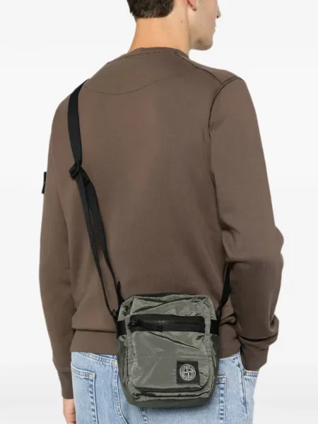 Чанта за през рамо Stone Island камъни зелено