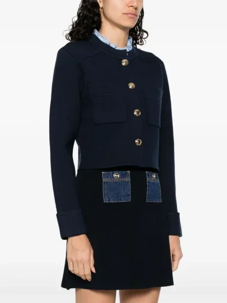 Cardigan Sandro tricotate albastru