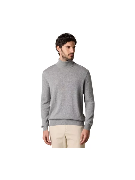 Sweter z golfem Brooks Brothers do golfa szary