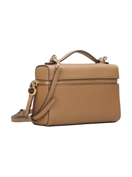 Torebka crossbody Tory Burch skórzana biznesowa brązowa