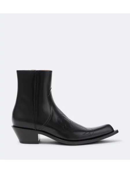 Botine Acne Studios din piele negru