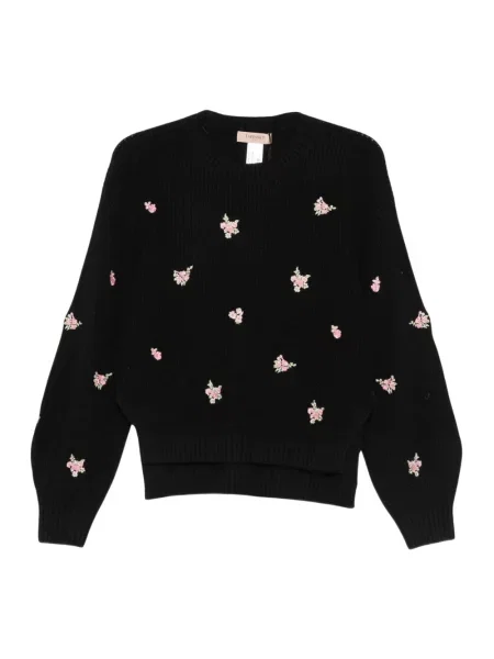 Sweter Twinset wełniany czarny