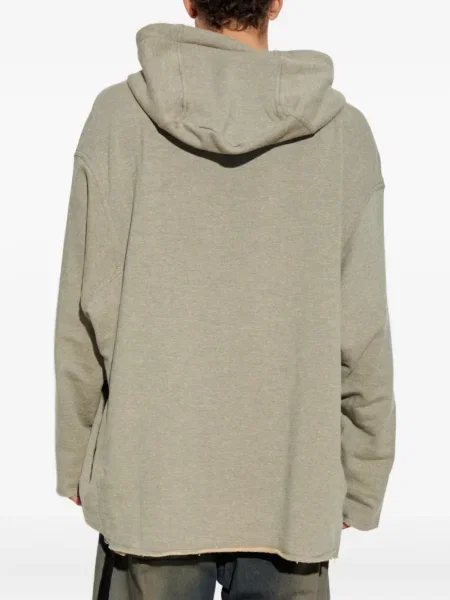 Суичър с качулка Rick Owens Drkshdw с качулка зелено