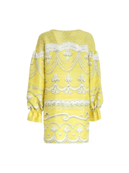 Krótka sukienka Moschino żółta