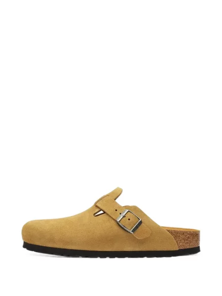 Sandale Birkenstock din piele de căprioară galben