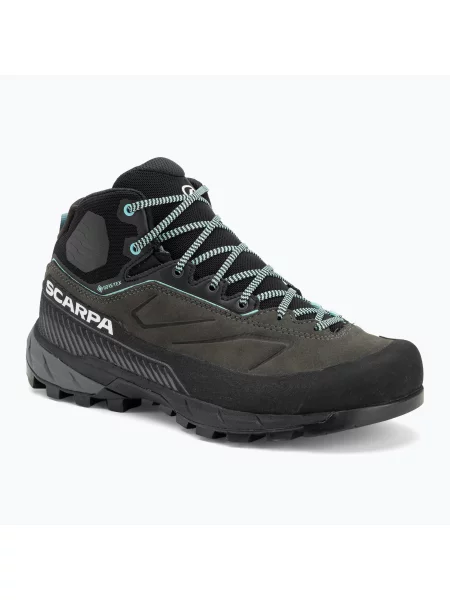 Încălțăminte de abordare pentru femei SCARPA Rapid XT Mid GTX shark/aqua