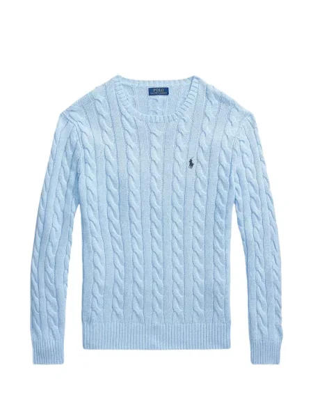 Curea Polo Ralph Lauren tricotate cu autograf cu șireturi albastru