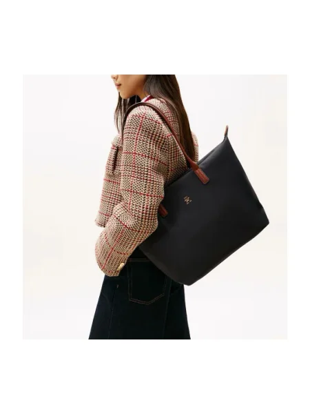 TOMMY HILFIGER Shopper táska POPETTE barna fekete