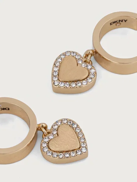 DKNY сережки металеві з цирконієм