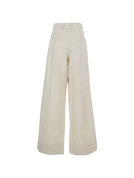 Pantaloni palazzo Pt Torino alb