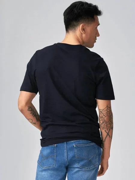 TEESHOPPEN Cămașă Organic Basic bleumarin