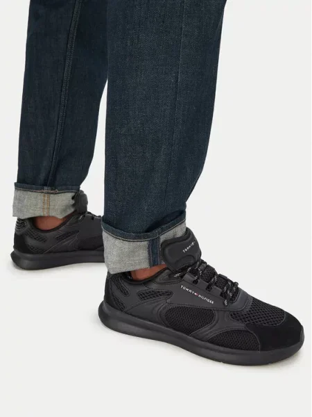 Tommy Hilfiger LIGHTWEIGHT RUNNER MONOCOLOR tenisice za muškarce crna