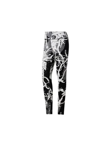 Pantaloni Reebok Sport cu imprimeu abstract