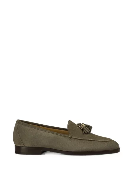 Pantofi loafer Doucal's din piele de căprioară maro
