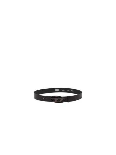 Pasek Diesel skórzany klasyczny czarny