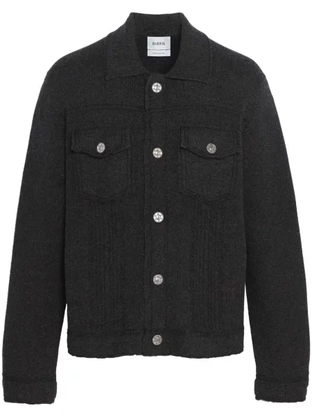 Плетено дънково яке Barrie черно
