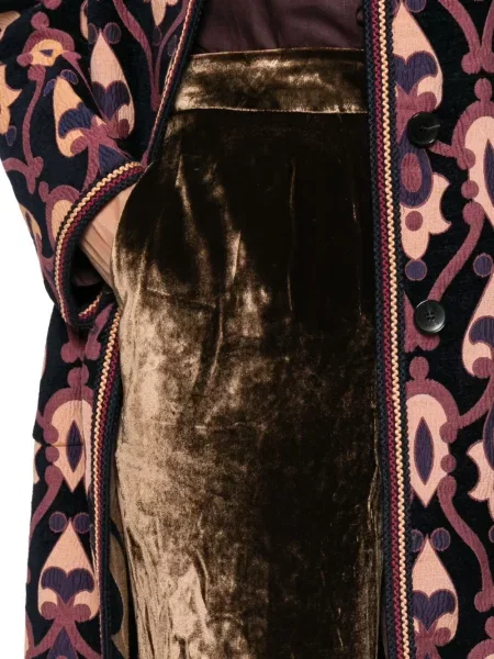 Pantaloni Etro de catifea maro