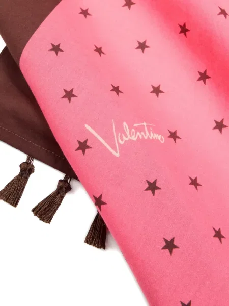 Fular Valentino Garavani cu imagine roz