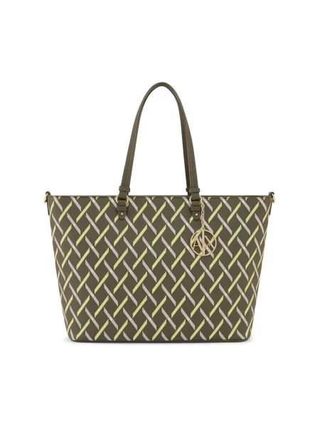 Geantă shopper Eax verde
