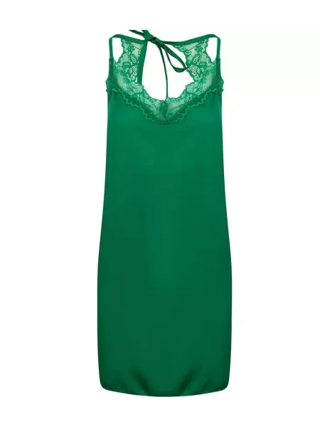 Satynowa mała mały sukienka mini Pri zielona