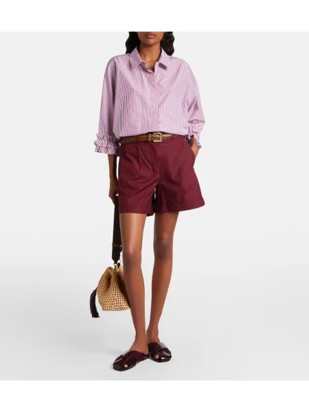 Pantaloni scurți 's Max Mara din poplin