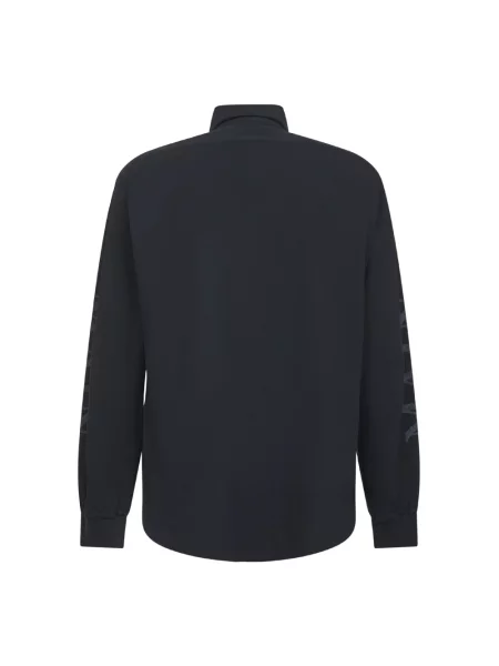 Lniana koszula Balenciaga czarna