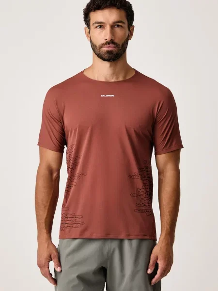 Salomon tricou pentru bărbați maro