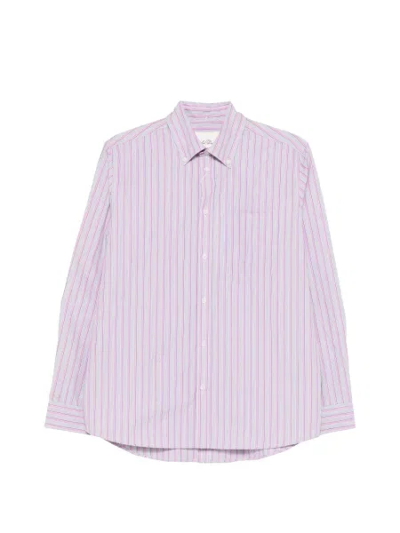 Pruhovaná košile Les Deux růžová