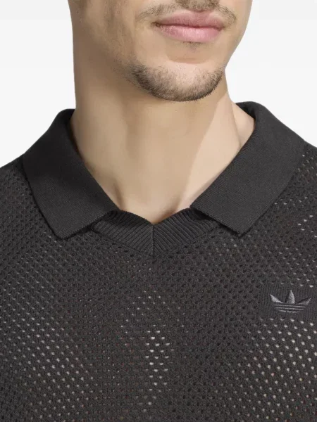 Hanorac Adidas cu broderie alergare plasă negru
