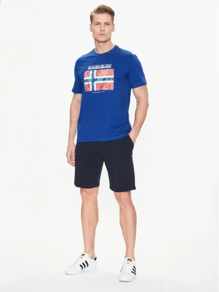 Napapijri Pantaloni scurți sport Nalis Bleumarin