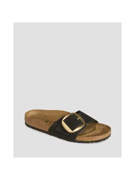 Kožené tenisky Birkenstock s přezkou černé