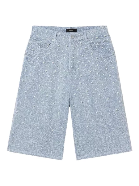 Pantaloni scurți Purple Brand cu perle albastru