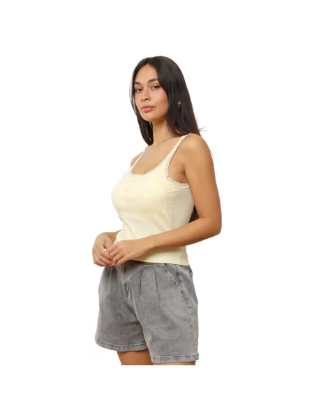 Top La Modeuse žuta