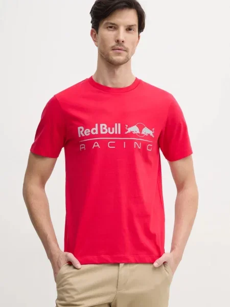 Дънки Red Bull Racing X Pepe Jeans с принт червено