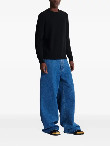 Pulover Balmain din cașmir negru