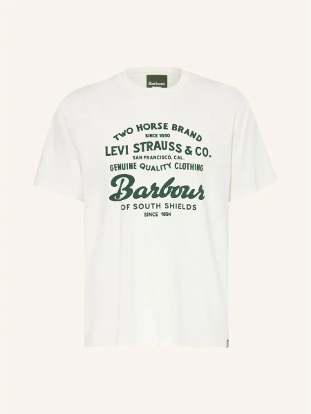Koszulka Barbour z logo biała