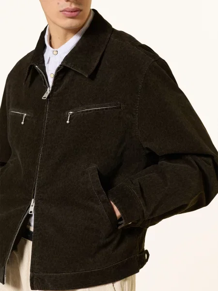Allsaints Aksamitna Kurtka Korey braun czarna
