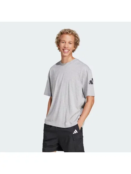 ADIDAS SPORTSWEAR Funkční tričko Essentials melír šedý