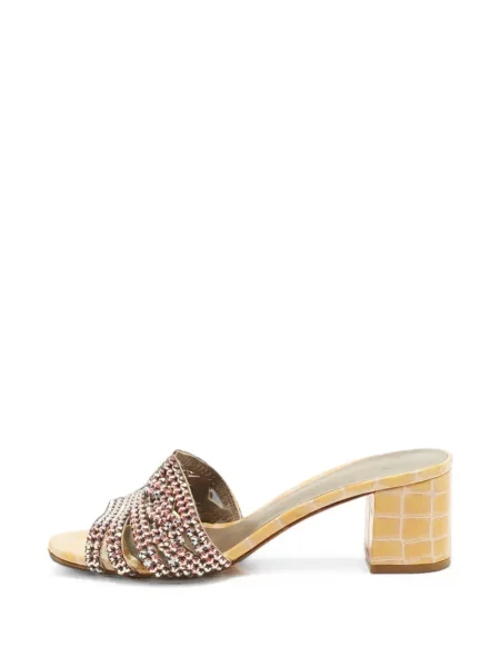 Sandale Gina din piele galben
