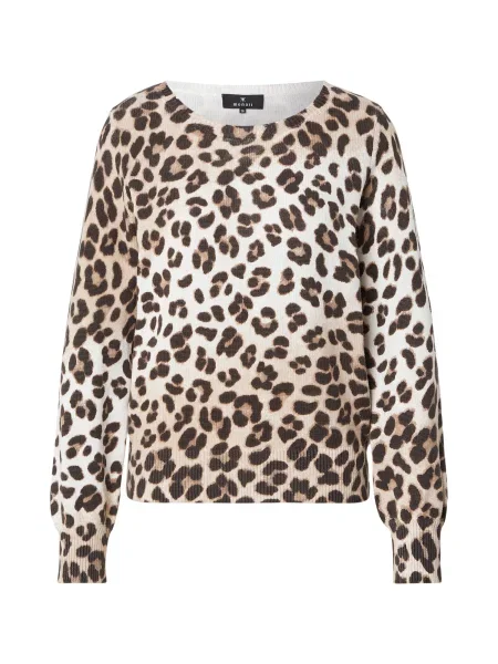 Monari Pulover svetlo rjava / temno rjava bela