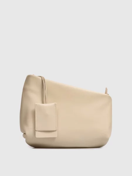 Шкіряна сумка крос-боді Fantasmino Marsell бежева