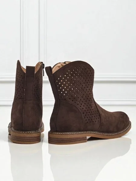 Botine Resti din piele maro