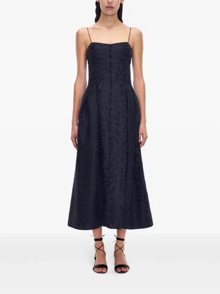 Rochie midi Adam Lippes negru