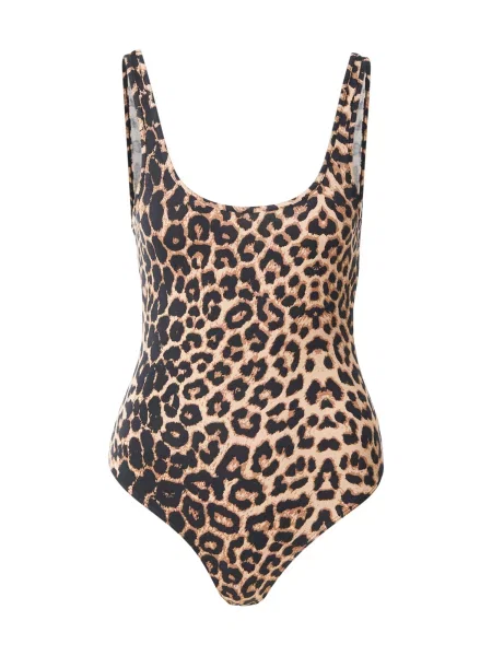Studioselect Tricou body Liz bej / maro negru