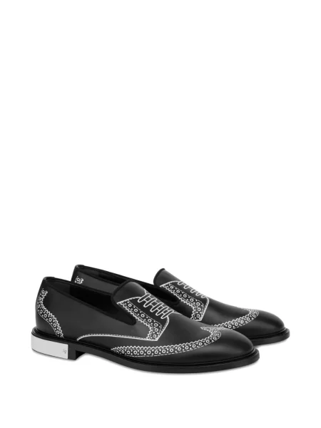 Pantofi loafer Moschino din piele negru