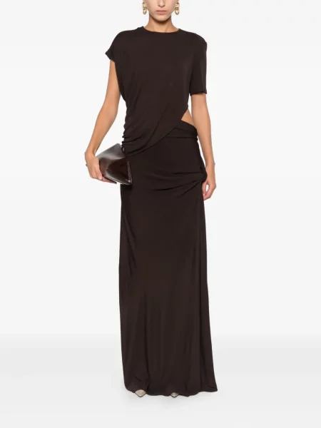 Rochie maxi Christopher Esber de costum maro