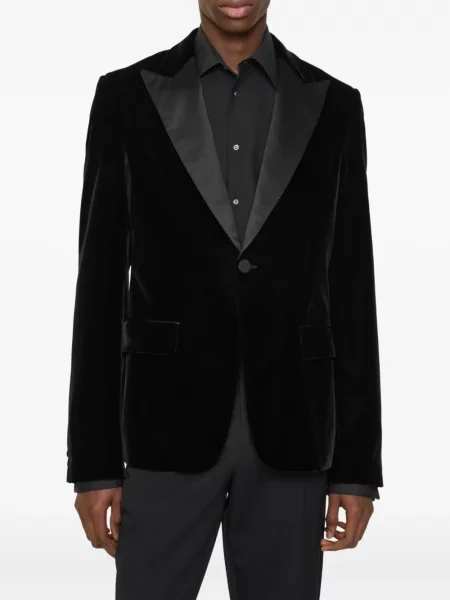 Costum Burberry de catifea negru