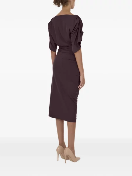 Rochie midi Wolford drapată violet